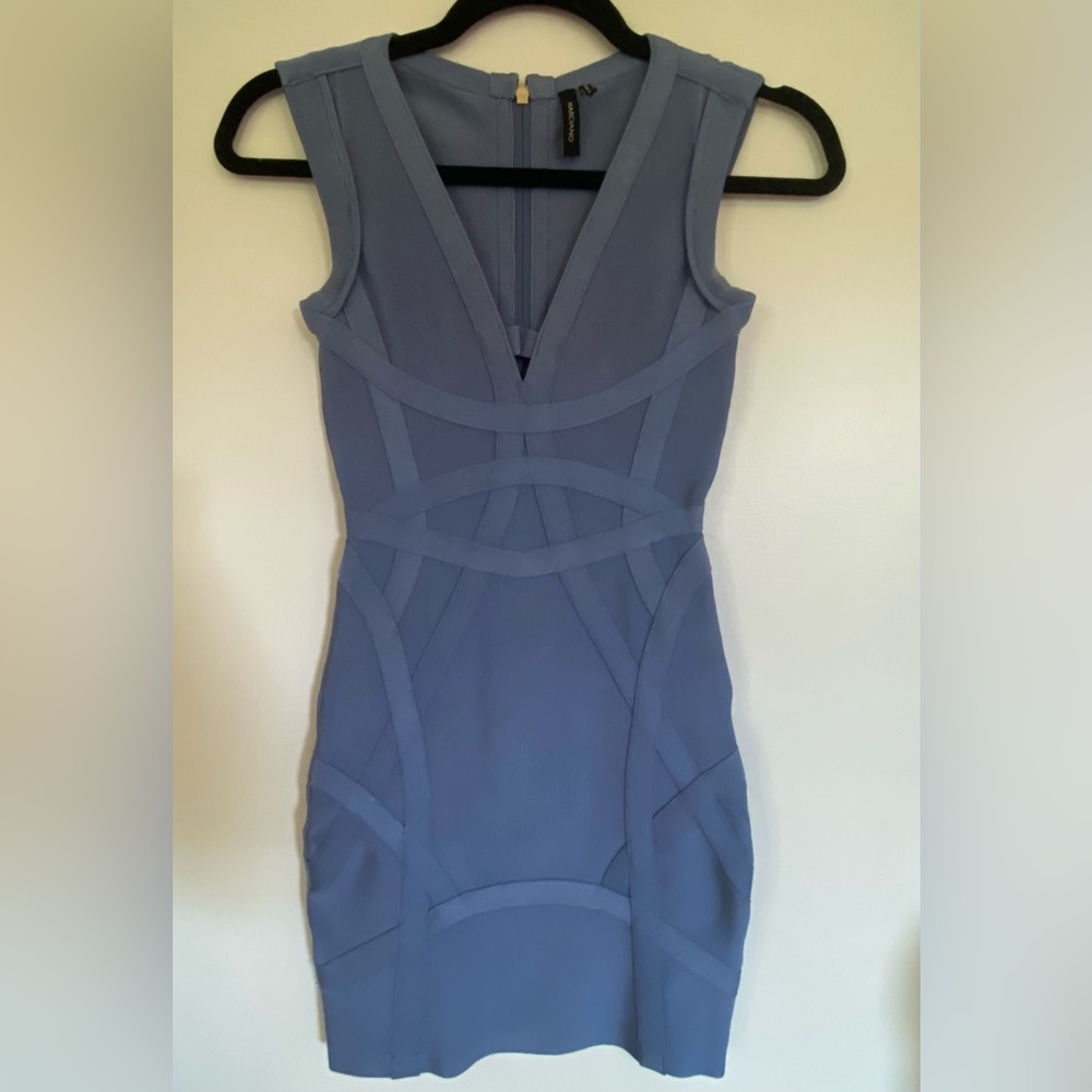 Guess by Marciano blue bandage mini dress